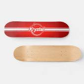 Krystal-Logo met klapplaat Skateboard (Horizontaal)