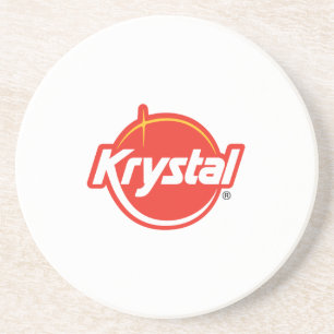 Krystal Logo Onderzetter in wit