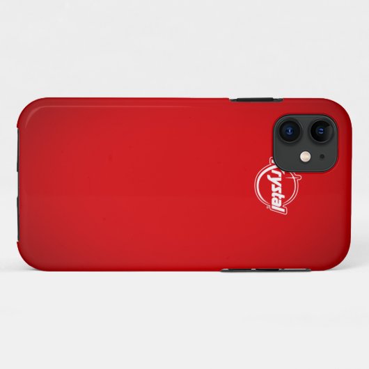 Krystal Red iPhone Case (Achterkant (horizontaal))