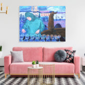 Krystal Symfonie z Prada Canvas Afdruk (Insitu (Woonkamer))