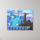 Krystal Symfonie z Prada Canvas Afdruk (Voorkant)