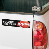 Krystal Volg me Bumpersticker (Op Truck)