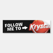 Krystal Volg me Bumpersticker (Voorkant)