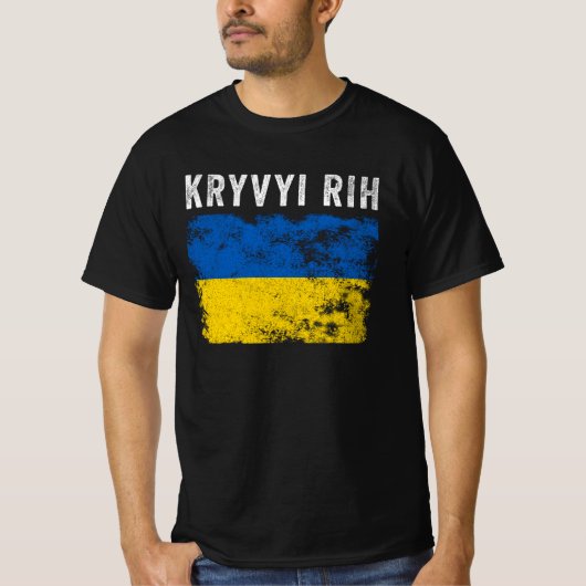 Kryvyi Rih Oekraïne Oekraïens patriottisch T-shirt (Voorkant)