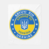Kryvyi Rih Ukraine Fleece Deken (Voorkant)