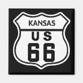 KS US ROUTE 66 MAGNEET (Voorkant)