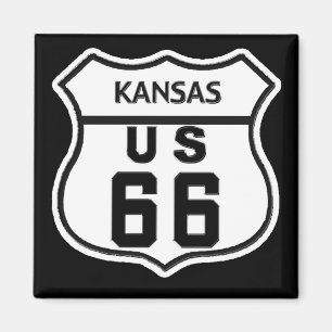 KS US ROUTE 66 MAGNEET