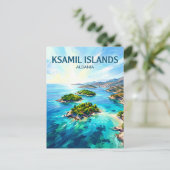 Ksamil-eilanden Albanië Briefkaart (Staand voorkant)