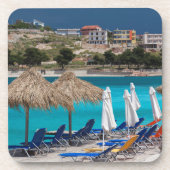 Ksamil, stadsbeachfront drankjes onderzetter (Voorkant)