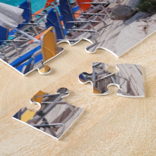 Ksamil, stadsbeachfront legpuzzel (Zijkant)