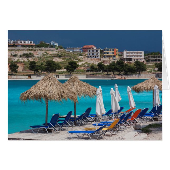 Ksamil, strand aan de zee (Voorkant Horizontaal)