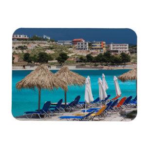 Ksamil, strand aan de zee magneet