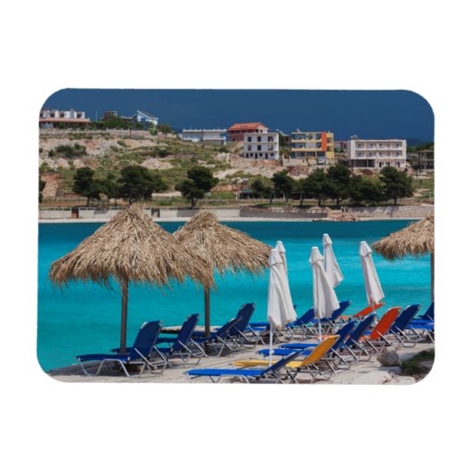Ksamil, strand aan de zee magneet (Horizontaal)
