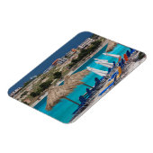 Ksamil, strand aan de zee magneet (Linkerzijde)