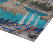 Ksamil, strand aan de zee snijplank (Hoek)