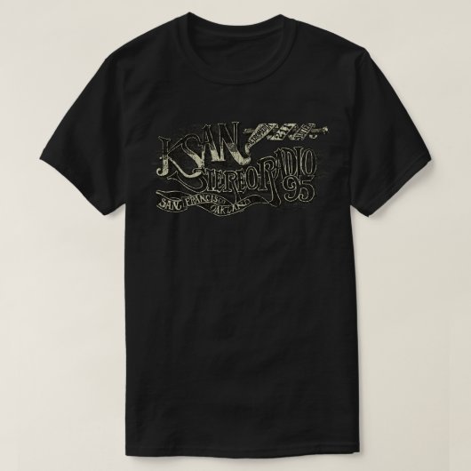 KSAN Stereo Radio 95 1968 T-shirt (Design voorkant)