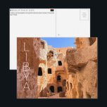 Ksar of Nalut, Libya Travel Postcard Briefkaart<br><div class="desc">Send this beautiful postcard to your loved ones featuring a narrow,  vertical perspective through the multi-level stone chambers of the desert Ksar of Nalut.</div>