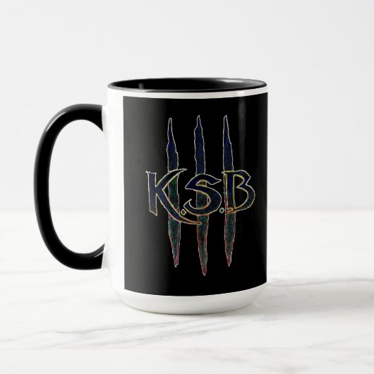 KSB Blue Grunge Logo Mok (Links)
