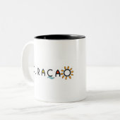 KSCLogo2, CuracaoLogoBlcksm.tiff, kidsseacamp.com Tweekleurige Koffiemok (Voorkant links)