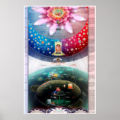 Ksmische creatie - De materiële en Spirituele waar Poster (Voorkant)