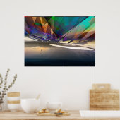 Ksmische oevers van de onderbewuste - visionaire k poster (Keuken)