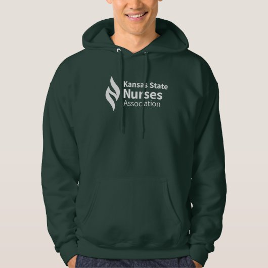 KSNA Logo Donkergekleurde Hoodie (Voorkant)