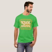 KSOL 107.7 FM Retro Radio T-shirt –  Disco (Voorkant volledig)