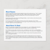 Kspace Invitation Uitnodiging Briefkaart (Achterkant)