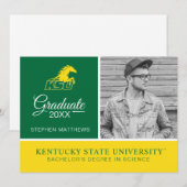 KSU afgestudeerde Kentucky State University Kaart (Voorkant / Achterkant)