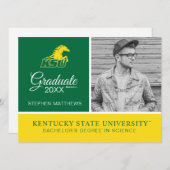 KSU Kentucky State University Afstuderen Kaart (Voorkant / Achterkant)