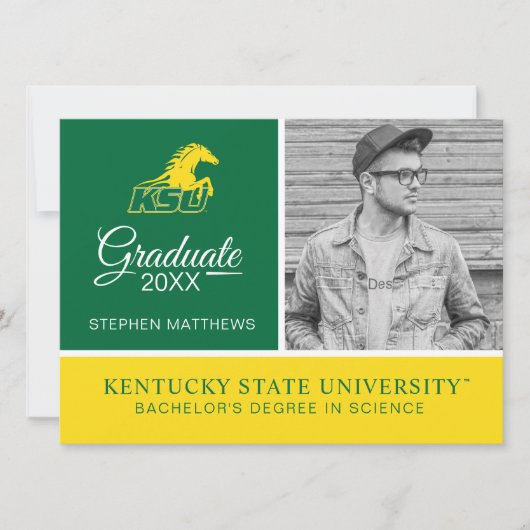 KSU Kentucky State University Afstuderen Kaart (Voorkant)