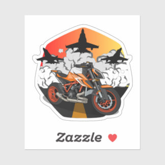 KTM 1290 SuperDuke on the airbase Sticker