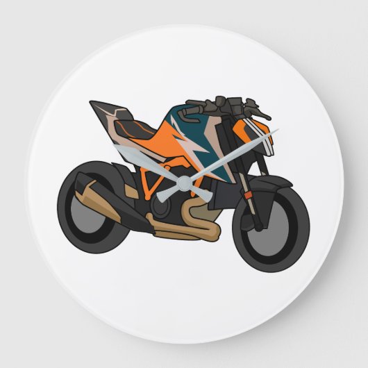 KTM 1290 SuperDuke simple style Grote Klok (Voorkant)