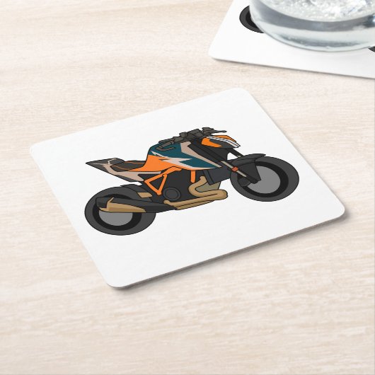 KTM 1290 SuperDuke simple style Kartonnen Onderzetters (Schuin)