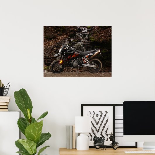 KTM 950-supermoto Poster (Thuiskantoor)