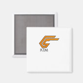 Ktm Logo Sticker1 Magneet (Voorkant / Achterkant)