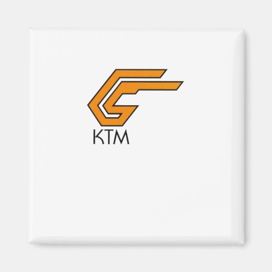 Ktm Logo Sticker1 Magneet (Voorkant)
