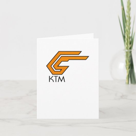 KTM LOGO STICKER 1 KAART (Voorkant)
