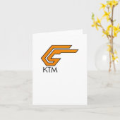 KTM LOGO STICKER 1 KAART (Gele Bloem)