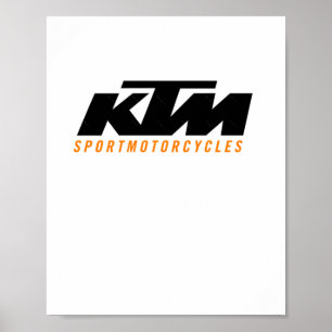KTM LOGO STICKER 2 POSTER