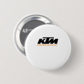 KTM LOGO STICKER 2 RONDE BUTTON 5,7 CM (Voorkant /achterkant)