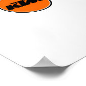 KTM LOGO STICKER 4 POSTER (Hoek)