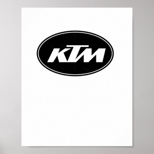 KTM-Logo-Sticker Poster (Voorkant)
