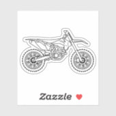 KTM Motocross line art Sticker (Vel)