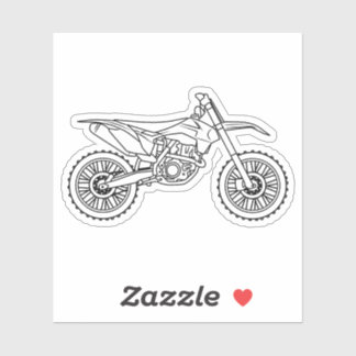 KTM Motocross line art Sticker