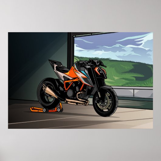 KTM SuperDuke the beast Poster (Voorkant)