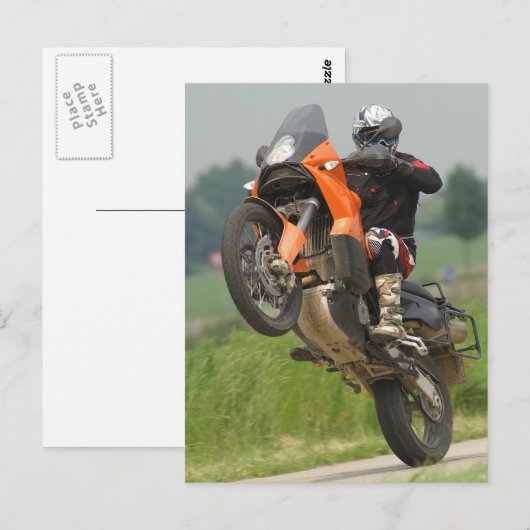 KTM Wheelie Briefkaart (Voorkant / Achterkant)