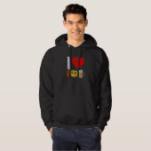 Ktoberfest Ich Love Beer Retro German Bavarian Fes Hoodie (Voorkant volledig)