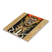 Ku, Hawaiian Tiki God Tegeltje (Zijkant)