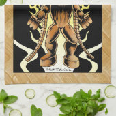 Ku, Hawaiian Tiki God Theedoek (Gevouwen)